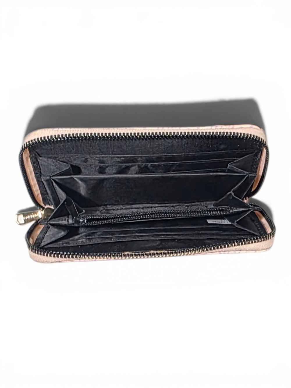 Rampage Blush Pink Monogram Zip Wallet. 6.5x4x1 - Picture 7 of 9